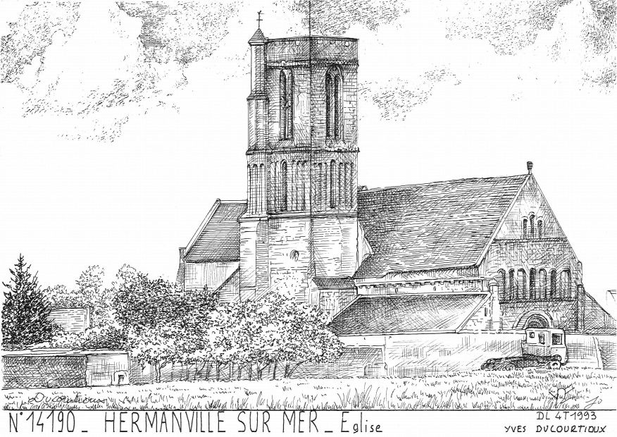 N 14190 - HERMANVILLE SUR MER - église